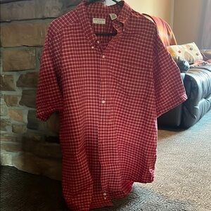 Covington Red Checkered Dress Shirt
